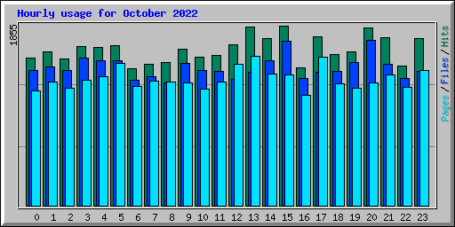 Hourly usage for October 2022