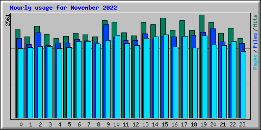 Hourly usage for November 2022